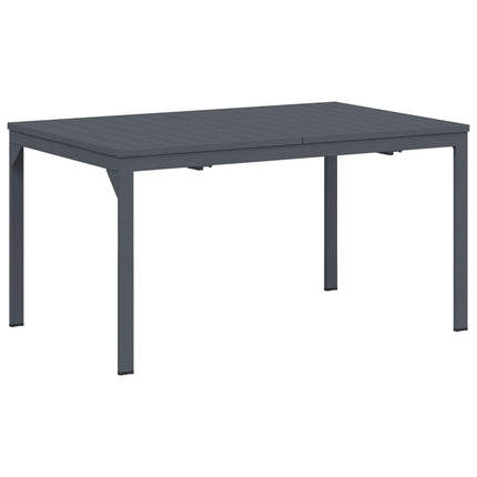 Trädgårdsmöbelset 9 pcs Antracit Stål