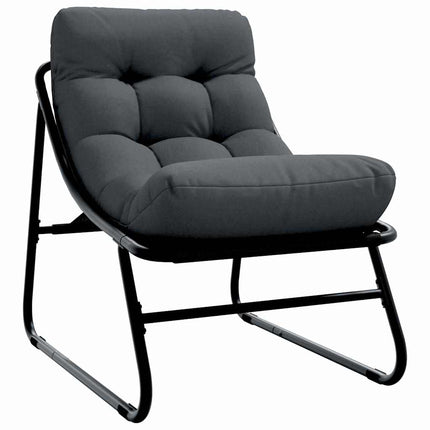 Trädgårdsmöbelset 5 pcs Svart Stål
