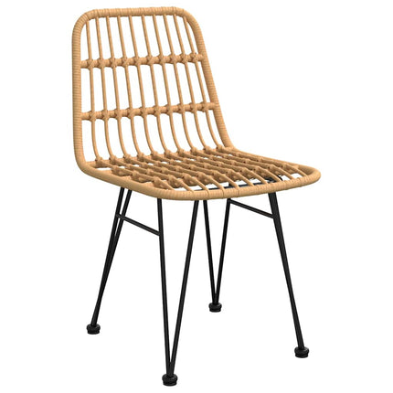 Trädgårdsmöbelset 3 pcs Brun Pulverlackerat stål