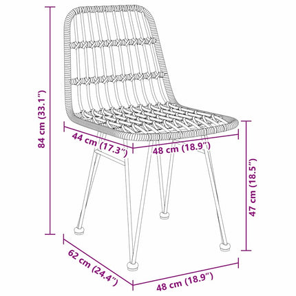 Trädgårdsmöbelset 5 pcs Svart Pulverlackerat stål