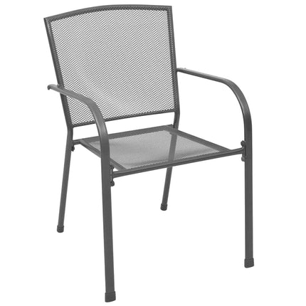 Trädgårdsmöbelset 3 pcs Antracit Pulverlackerat stål