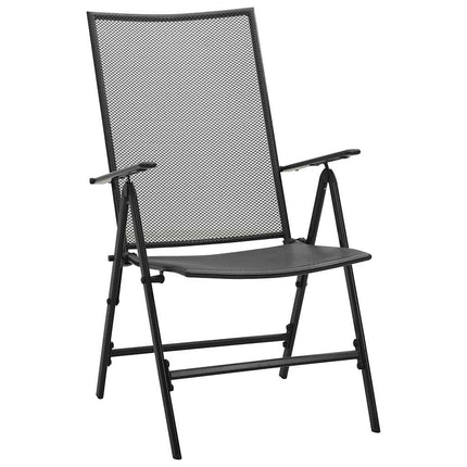 Trädgårdsmöbelset 5 pcs Antracit Pulverlackerat stål
