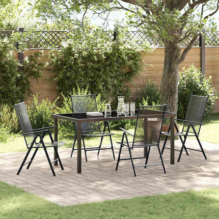Trädgårdsmöbelset 5 pcs Antracit Pulverlackerat stål
