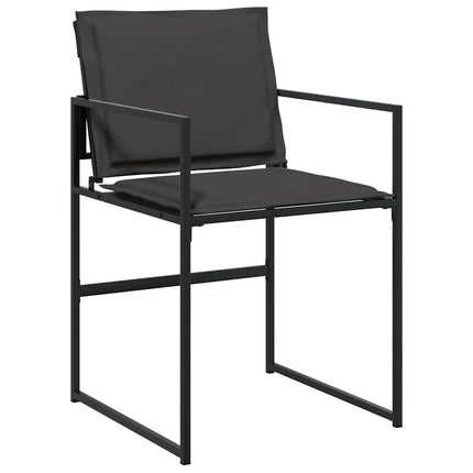 Trädgårdsmöbelset 5 pcs Svart 140 x 70 x 73 cm