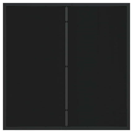 Trädgårdsmöbelset 5 pcs Svart Pulverlackerat stål