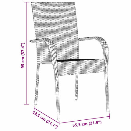 Trädgårdsmöbelset 3 pcs Grå Pulverlackerat stål