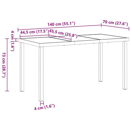 Trädgårdsmöbelset 5 pcs Beige och krämvit konstrotting
