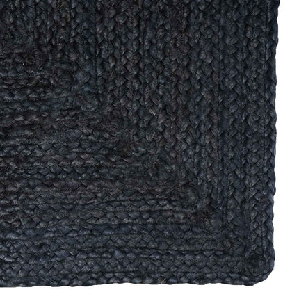 Områdesmattor Rektangulär Mörkgrå 120 x 120 cm Jute