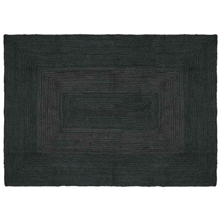 Områdesmattor Rektangulär Mörkgrå 140 x 200 cm Jute