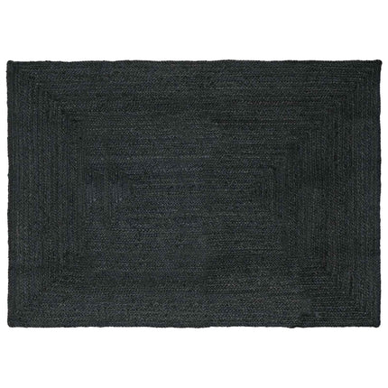 Områdesmattor Rektangulär Mörkgrå 160 x 230 cm Jute