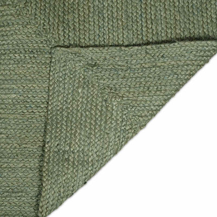 Områdesmattor Rektangulär Olivgrön 80 x 200 cm Jute