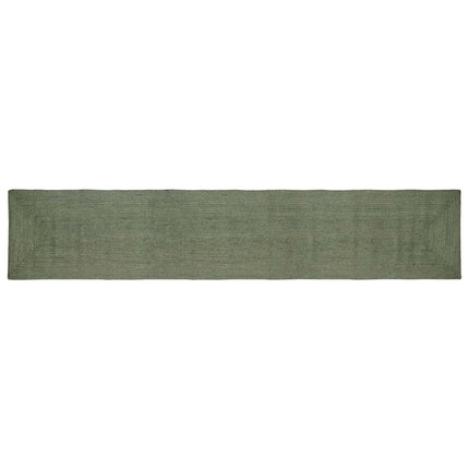 Områdesmattor Rektangulär Olivgrön 80 x 400 cm Jute