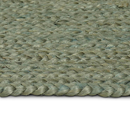Områdesmattor Rektangulär Olivgrön 100 x 200 cm Jute