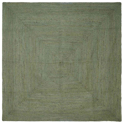 Områdesmattor Fyrkantig Olivgrön 240 x 240 cm Jute