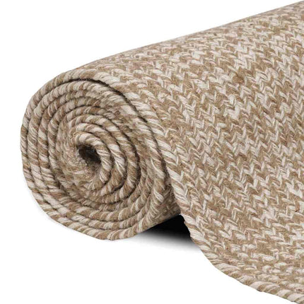 Områdesmattor Naturlig och vit 60 x 400 cm Jute