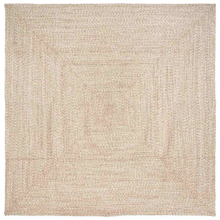 Områdesmattor Naturlig och vit 200 x 200 cm Jute