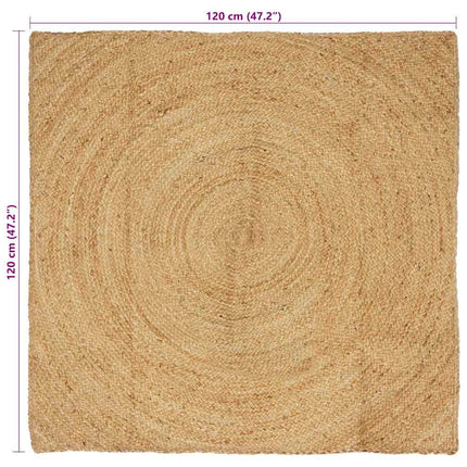 Områdesmattor Naturlig 120 x 120 cm Jute