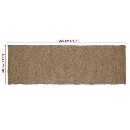 Områdesmattor Grå 60 x 200 cm Jute