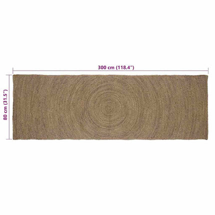 Områdesmattor Grå 80 x 300 cm Jute