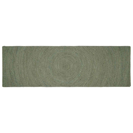 Områdesmattor Olivgrön 80 x 250 cm Jute