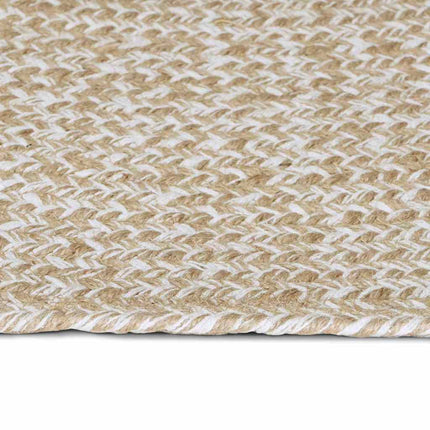 Områdesmattor Naturlig och vit 80 x 150 cm Jute