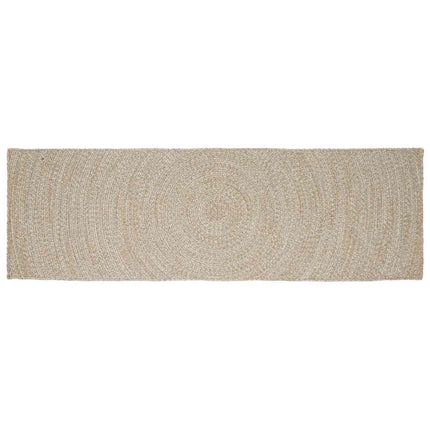 Områdesmattor Naturlig och vit 80 x 300 cm Jute