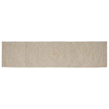 Områdesmattor Naturlig och vit 80 x 400 cm Jute