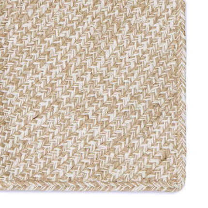 Områdesmattor Naturlig och vit 100 x 200 cm Jute