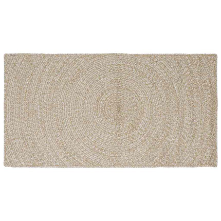 Områdesmattor Naturlig och vit 100 x 200 cm Jute