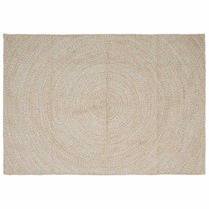 Områdesmattor Naturlig och vit 240 x 340 cm Jute