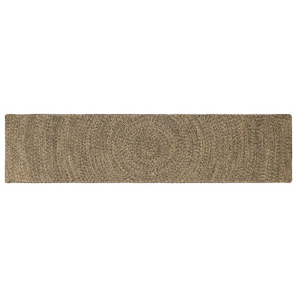 Områdesmattor Naturlig och svart 60 x 250 cm Jute