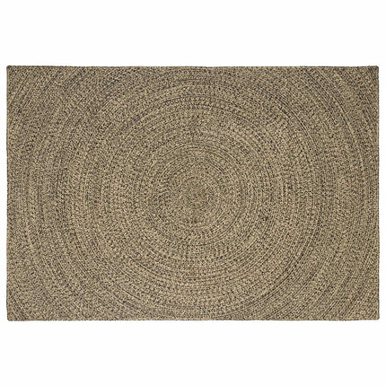 Områdesmattor Naturlig och svart 160 x 230 cm Jute