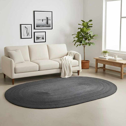 Områdesmattor Mörkgrå 205 x 305 cm Jute