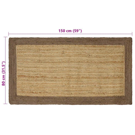Områdesmattor Grå 80 x 150 cm Jute