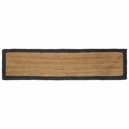 Områdesmattor Naturlig och mörkgrå 60 x 200 cm Jute