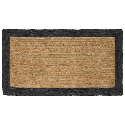 Områdesmattor Mörkgrå 80 x 150 cm Jute