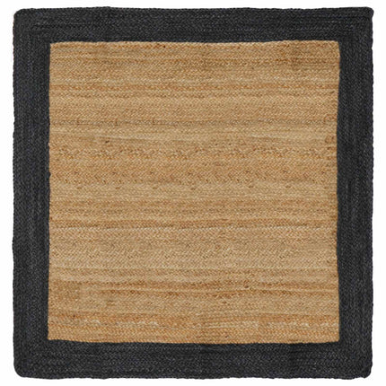 Områdesmattor Mörkgrå 120 x 120 cm Jute