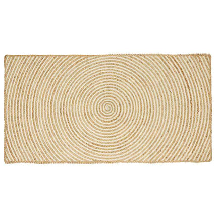 Områdesmattor Vit 60 x 110 cm Jute