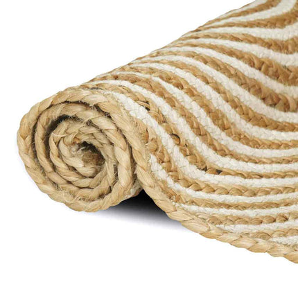 Områdesmattor Vit 80 x 250 cm Jute