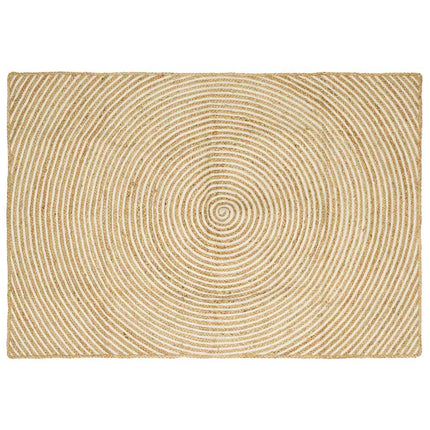 Områdesmattor Vit 120 x 170 cm Jute