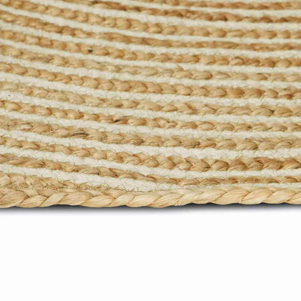 Områdesmattor Naturlig och vit 205 x 305 cm Jute