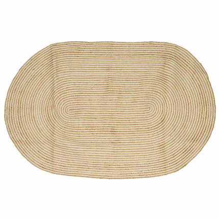 Områdesmattor Naturlig och vit 205 x 305 cm Jute