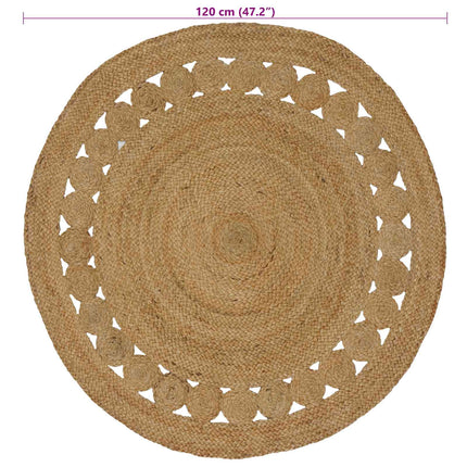 Områdesmattor Naturlig Ø 120 cm Jute
