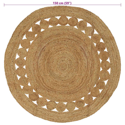 Områdesmattor Naturlig Ø 150 cm Jute