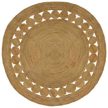 Områdesmattor Naturlig Ø 240 cm Jute