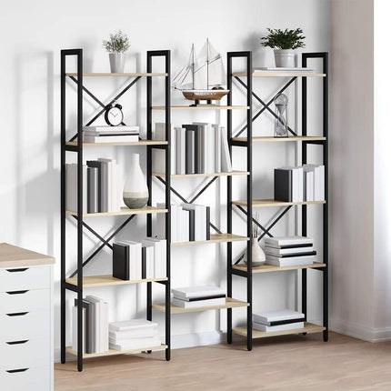 Hyllsystem Sonoma-ek 156 x 25 x 167 cm Konstruerat trä