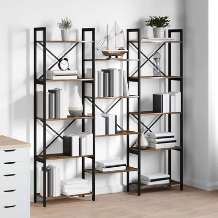 Hyllsystem Sonoma-ek 156 x 25 x 167 cm Konstruerat trä