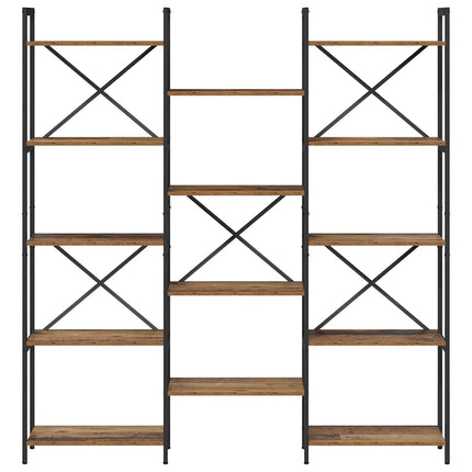 Hyllsystem 156 x 25 x 167 cm Konstruerat trä Gammalt trä