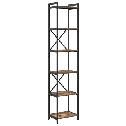 Hyllsystem Rökt ek 40 x 30 x 189,5 cm Konstruerat trä