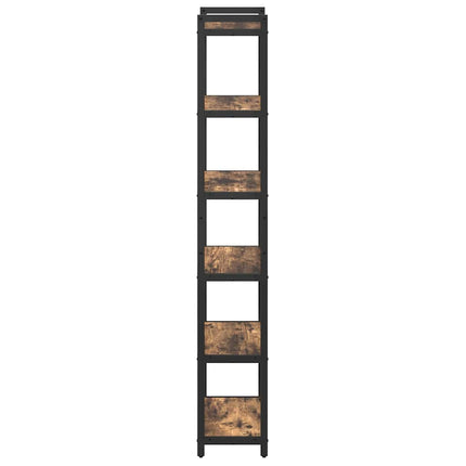Hyllsystem Rökt ek 40 x 30 x 189,5 cm Konstruerat trä